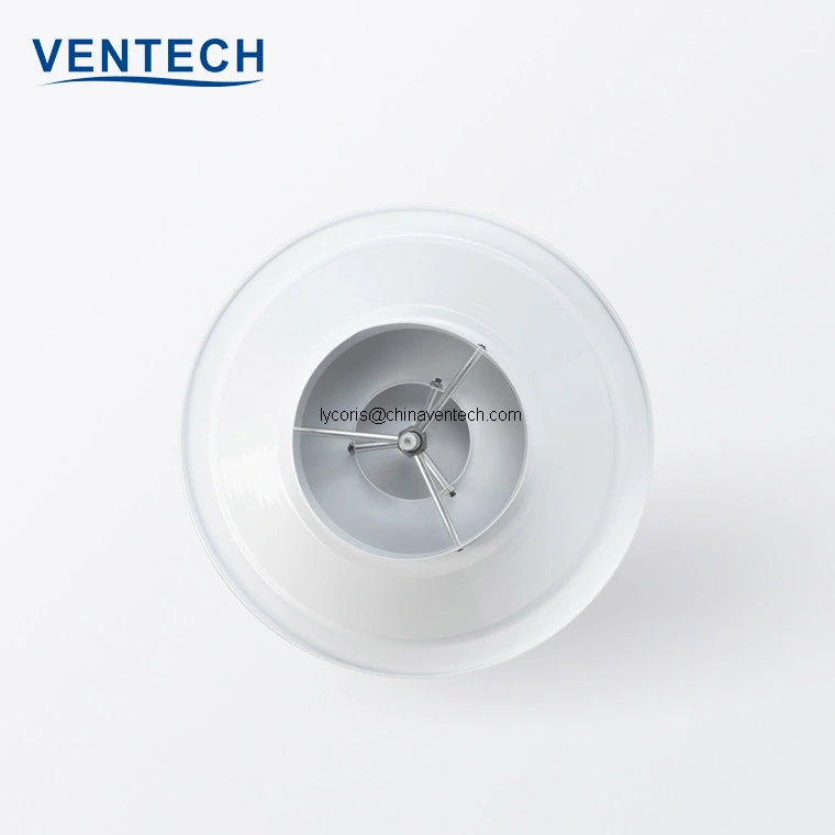 High Air Flow Round Ceiling Diffuser HVAC Aluminum Air Circular Diffuser for Central Air Conditioning