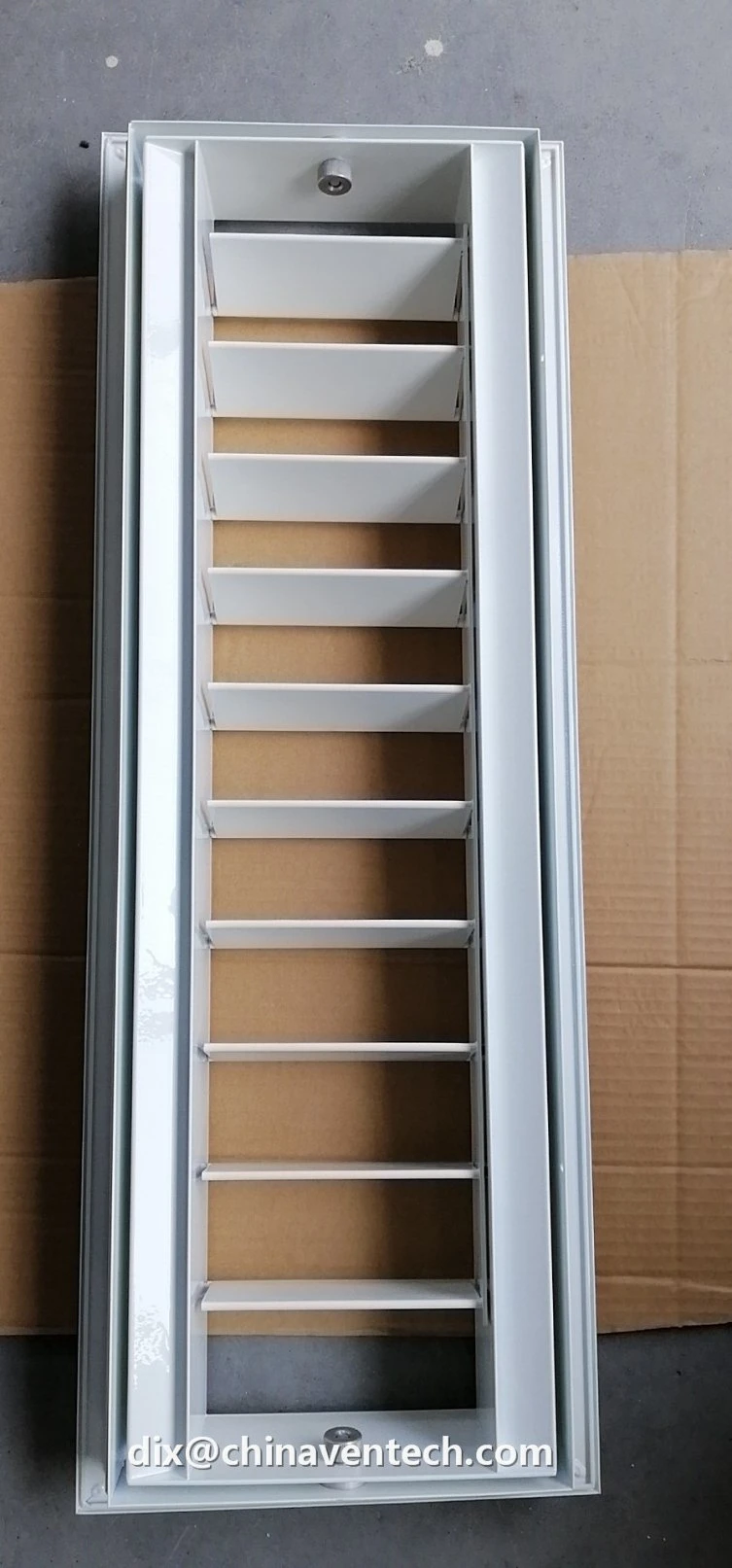 China Manufacturer Ventech Ventilation Aluminum Drum Louver Jet Supply Air Diffuser