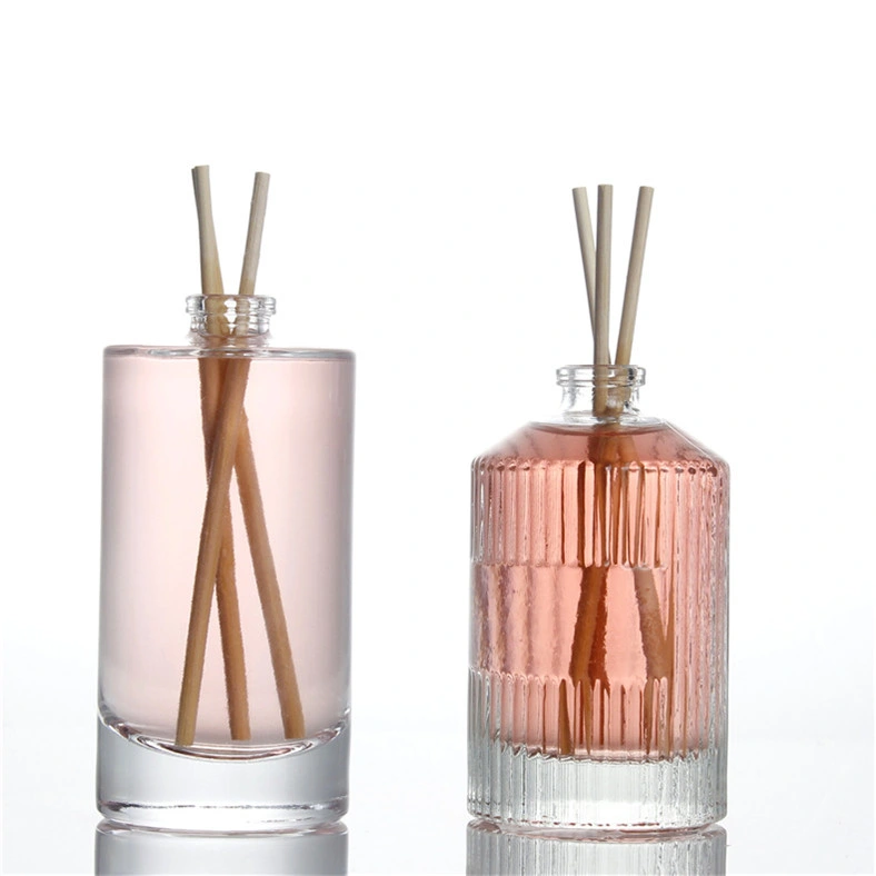 Customized 100ml 200ml Empty Round Fragrance Reed Diffuser Glass Bottle