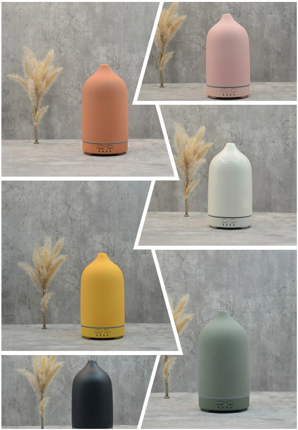 Ceramic Essential Diffusion Humidifier Ultrasonic Atomizer Essential Oil Aroma Diffuser