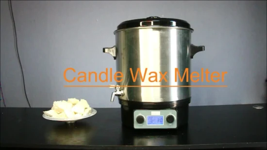 16 Liter elektrischer weißer Wachsschmelzer für Kerzen, Wachswärmer, Wachsschmelztiegel