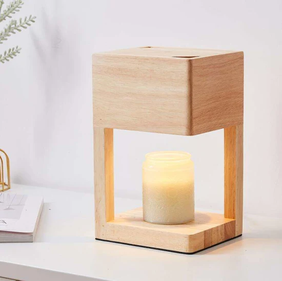 Elektrische Kerzenwärmerlampe aus Holz mit einzigartigem Design