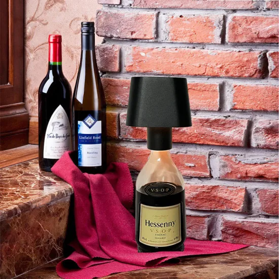 Restaurant Weinflaschenbetriebene Touch Outdoor Tischlampe Home Decor